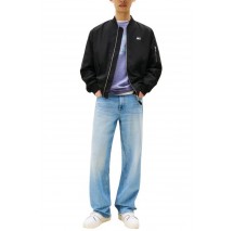 TOMMY JEANS COTTON BOMBER JACKET ΜΠΟΥΦΑΝ ΑΝΔΡΙΚΟ BLACK
