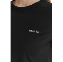 GUESS TRACEY CN T-SHIRT ΜΠΛΟΥΖΑ ΓΥΝΑΙΚΕΙΑ BLACK