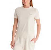 GUESS TRACEY CN T-SHIRT ΜΠΛΟΥΖΑ ΓΥΝΑΙΚΕΙΑ ECRU