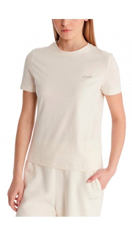 GUESS TRACEY CN T-SHIRT ΜΠΛΟΥΖΑ ΓΥΝΑΙΚΕΙΑ ECRU