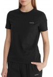 GUESS TRACEY CN T-SHIRT ΜΠΛΟΥΖΑ ΓΥΝΑΙΚΕΙΑ BLACK