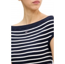 TOMMY JEANS OFF SHOULDER STRIPE SWEATER ΤΟΠ ΓΥΝΑΙΚΕΙΟ NAVY