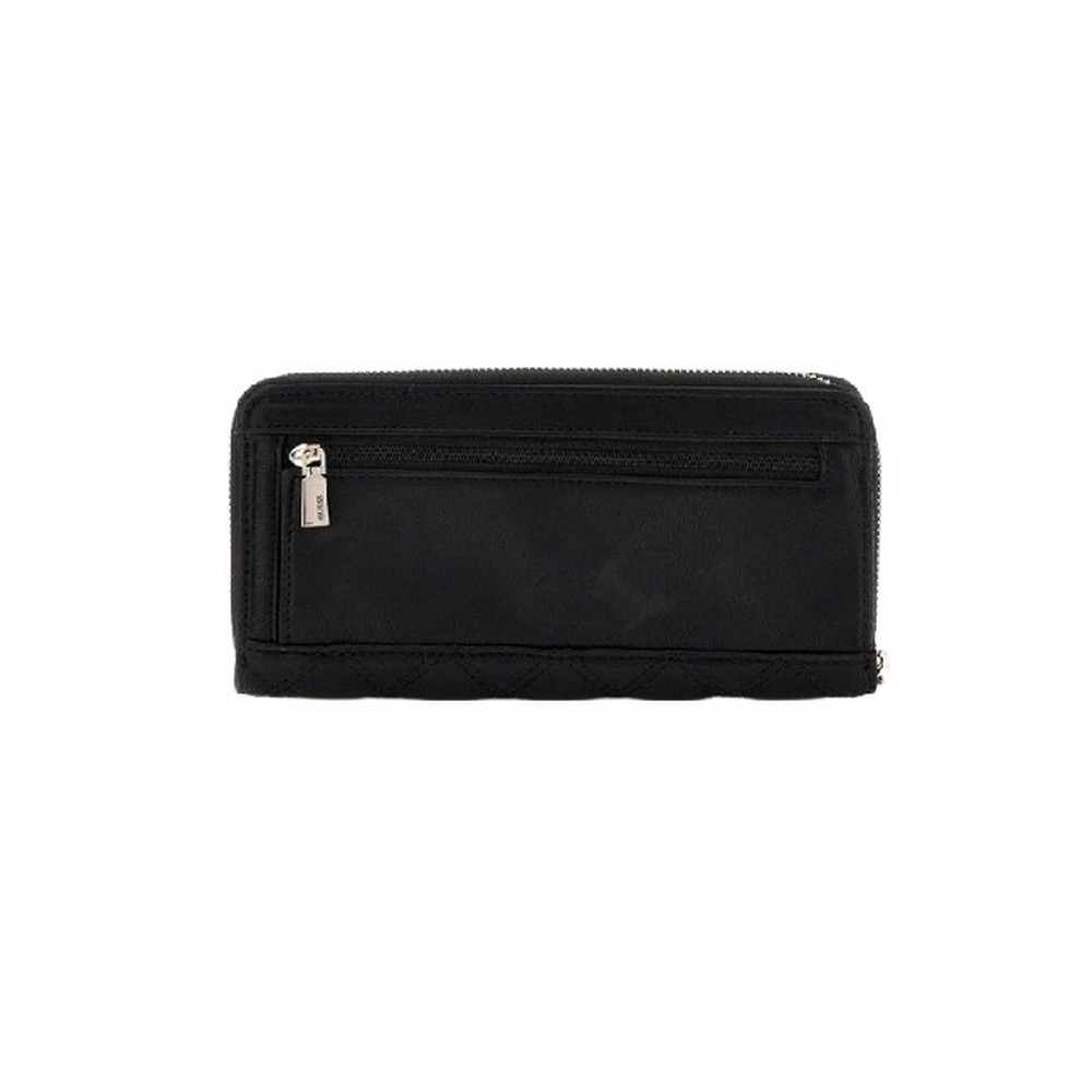 GUESS GIULLY SLG LARGE ZIP AROUND ΠΟΡΤΟΦΟΛΙ ΓΥΝΑΙΚΕΙΟ BLACK