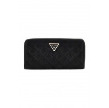 GUESS GIULLY SLG LARGE ZIP AROUND ΠΟΡΤΟΦΟΛΙ ΓΥΝΑΙΚΕΙΟ BLACK