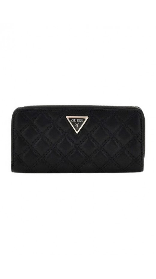 GUESS GIULLY SLG LARGE ZIP AROUND ΠΟΡΤΟΦΟΛΙ ΓΥΝΑΙΚΕΙΟ BLACK