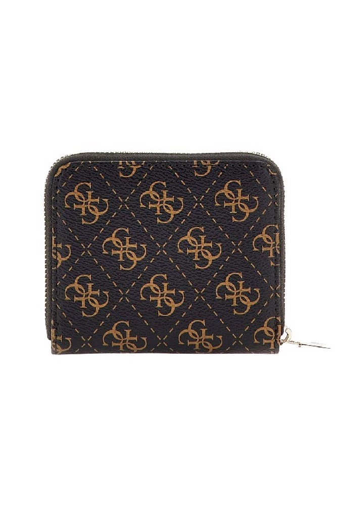 GUESS LAUREL SLG SMALL ZIP AROUND ΠΟΡΤΟΦΟΛΙ ΓΥΝΑΙΚΕΙΟ BROWN