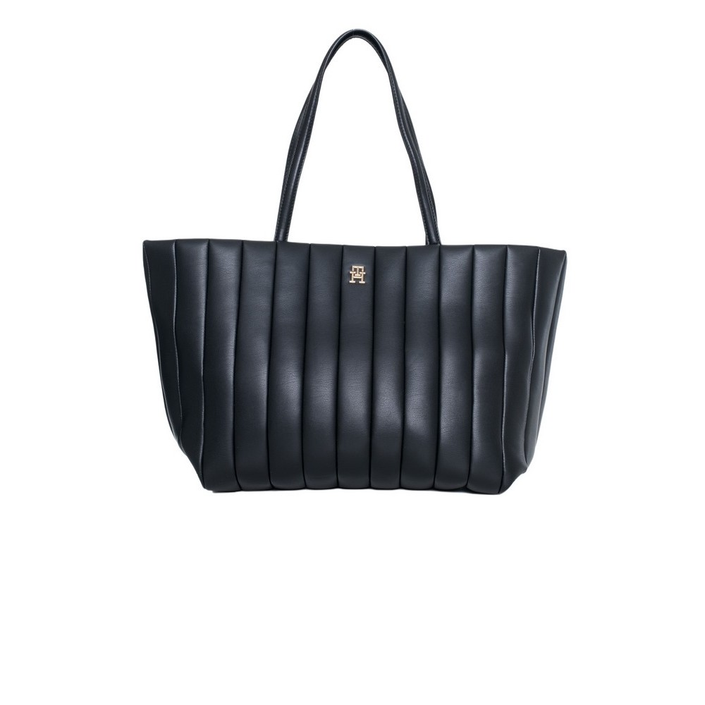 TOMMY HILFIGER GRACE TOTE ΤΣΑΝΤΑ ΓΥΝΑΙΚΕΙΑ BLACK