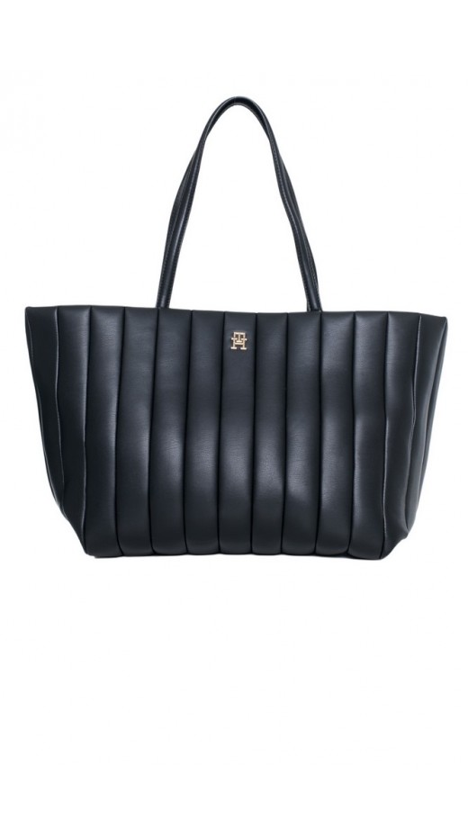 TOMMY HILFIGER GRACE TOTE ΤΣΑΝΤΑ ΓΥΝΑΙΚΕΙΑ BLACK