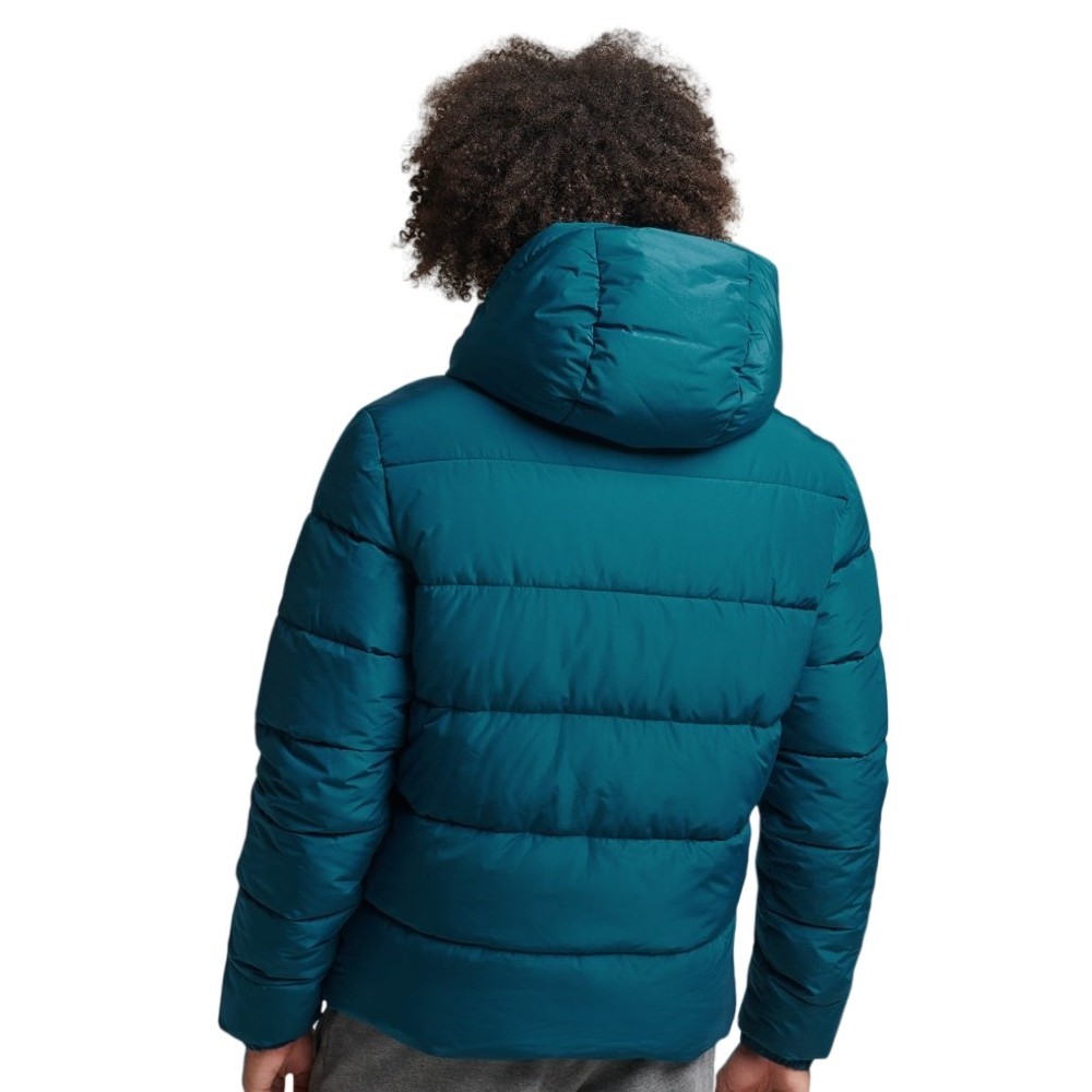 ΜΠΟΥΦΑΝ HOODED SPORTS PUFFER ΑΝΔΡΙΚΟ SUPERDRY PETROL