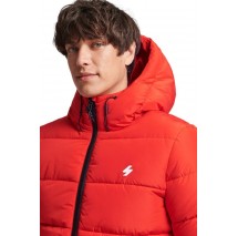 ΜΠΟΥΦΑΝ HOODED SPORTS PUFFER ΑΝΔΡΙΚΟ SUPERDRY RED