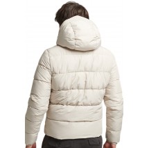 ΜΠΟΥΦΑΝ HOODED SPORTS PUFFER ΑΝΔΡΙΚΟ SUPERDRY ECRU