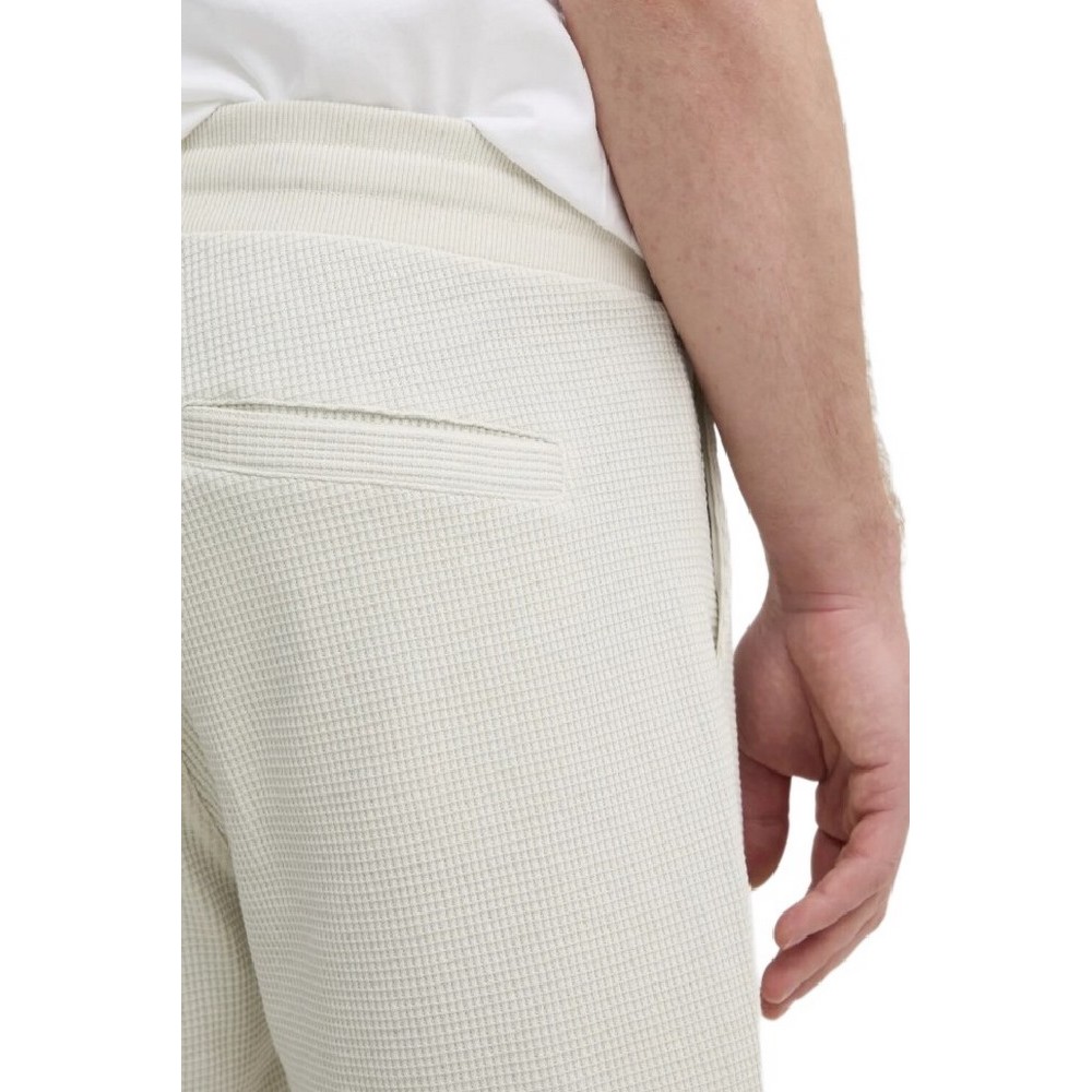 CALVIN KLEIN JEANS CHUNKY WAFFLE SHORT ΒΕΡΜΟΥΔΑ ΑΝΔΡΙΚΗ ECRU