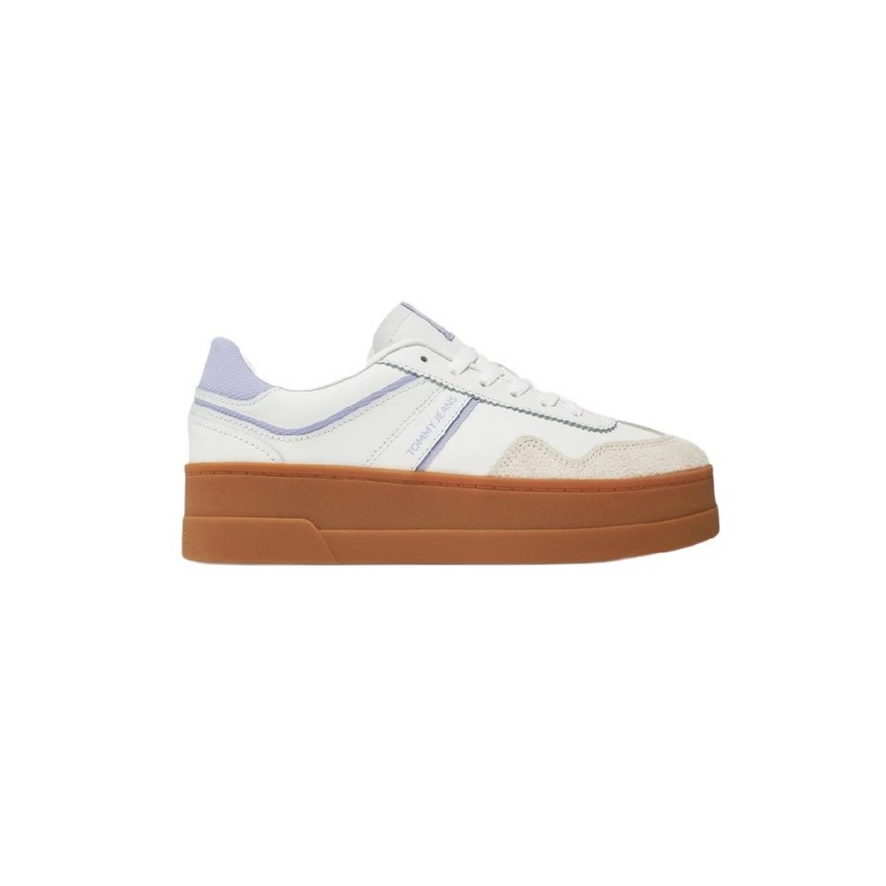 TOMMY JEANS THE GREENWICH FLATFORM ΠΑΠΟΥΤΣΙ ΓΥΝΑΙΚΕΙΟ ECRU