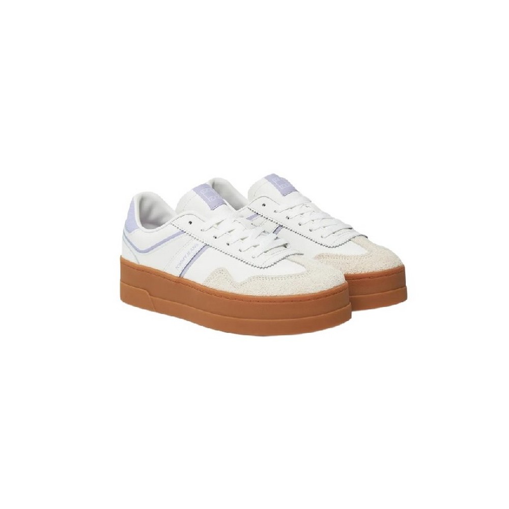 TOMMY JEANS THE GREENWICH FLATFORM ΠΑΠΟΥΤΣΙ ΓΥΝΑΙΚΕΙΟ ECRU