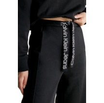 CALVIN KLEIN JEANS TAPE WIDE LEG JOG PANT ΠΑΝΤΕΛΟΝΙ ΓΥΝΑΙΚΕΙΟ BLACK