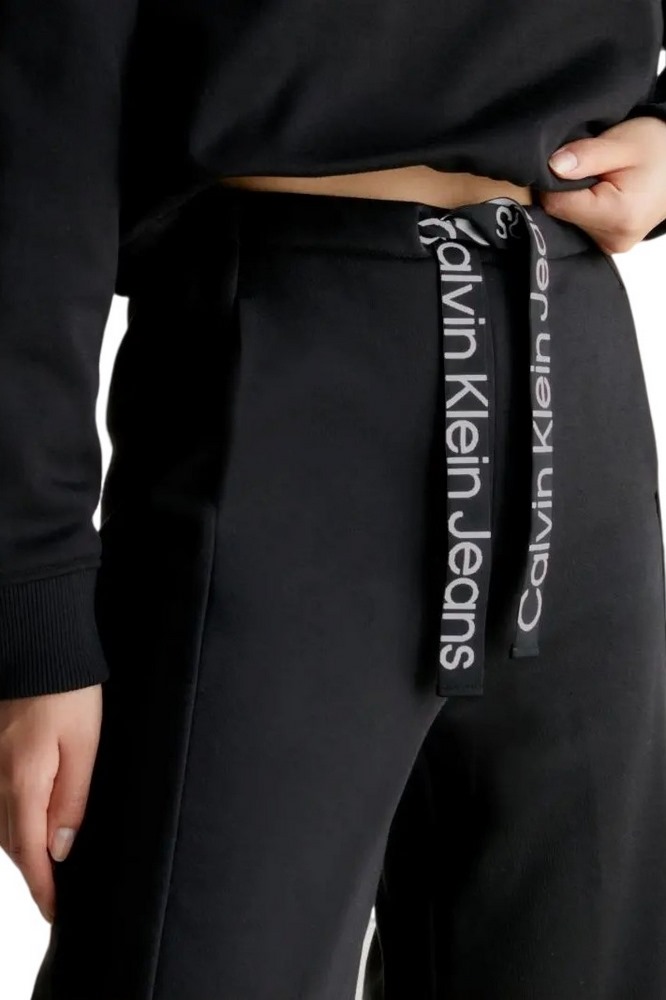 CALVIN KLEIN TAPE WIDE LEG JOG PANT ΠΑΝΤΕΛΟΝΙ ΓΥΝΑΙΚΕΙΟ BLACK