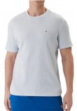 CALVIN KLEIN JEANS SS WAFFLE BADGE CREWNK T-SHIRT ΑΝΔΡΙΚΟ CIEL
