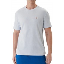 CALVIN KLEIN JEANS SS WAFFLE BADGE CREWNK T-SHIRT ΑΝΔΡΙΚΟ CIEL