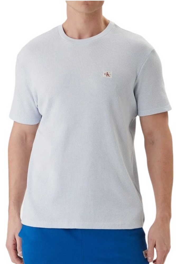 CALVIN KLEIN JEANS SS WAFFLE BADGE CREWNK T-SHIRT ΑΝΔΡΙΚΟ CIEL