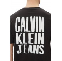 CALVIN KLEIN JEANS PAINTED CALVIN KLEIN JEANS TEE T-SHIRT ΜΠΛΟΥΖΑ ΑΝΔΡΙΚΗ BLACK
