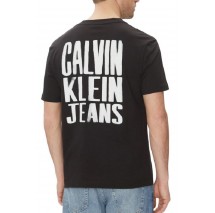 CALVIN KLEIN JEANS PAINTED CALVIN KLEIN JEANS TEE T-SHIRT ΜΠΛΟΥΖΑ ΑΝΔΡΙΚΗ BLACK