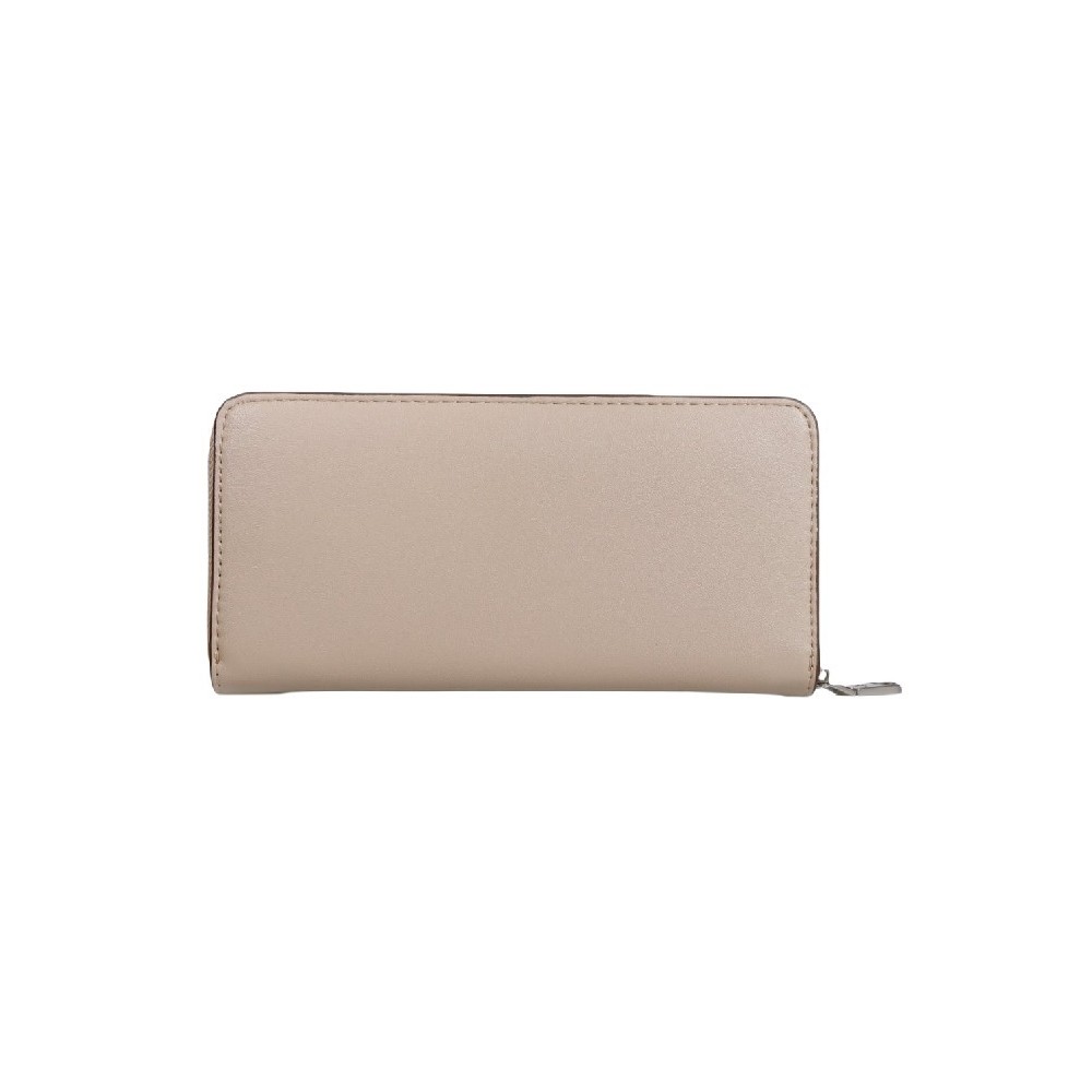 CALVIN KLEIN JEANS SCULPTED ZIP AROUND WALLET ΠΟΡΤΟΦΟΛΙ ΓΥΝΑΙΚΕΙΟ BEIGE