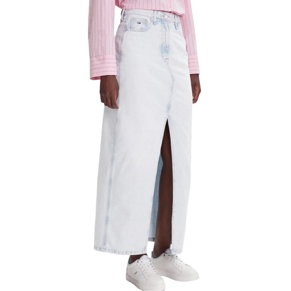 TOMMY JEANS CLAIRE MAXI SKIRT CI6011 ΦΟΥΣΤΑ ΓΥΝΑΙΚΕΙΑ DENIM LIGHT