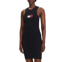 TOMMY JEANS FLAG SWEATER MINI DRESS EXT ΦΟΡΕΜΑ ΓΥΝΑΙΚΕΙΟ BLACK