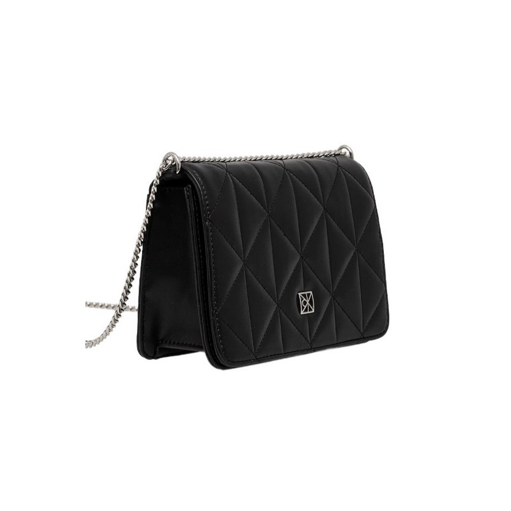 CALVIN KLEIN QUILTED MINI CHAIN BAG ΤΣΑΝΤΑ ΓΥΝΑΙΚΕΙΑ BLACK