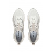 CALVIN KLEIN HIKE RUN CKSTRIPE MESH MET ΠΑΠΟΥΤΣΙ ΓΥΝΑΙΚΕΙΟ WHITE/SILVER