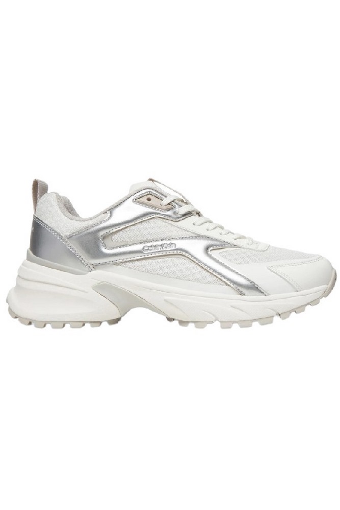 CALVIN KLEIN HIKE RUN CKSTRIPE MESH MET ΠΑΠΟΥΤΣΙ ΓΥΝΑΙΚΕΙΟ WHITE/SILVER