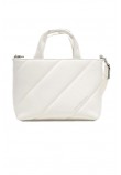 CALVIN KLEIN JEANS QUILTED MICRO EW ΤΣΑΝΤΑ ΓΥΝΑΙΚΕΙΑ WHITE