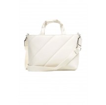 CALVIN KLEIN JEANS QUILTED MICRO EW ΤΣΑΝΤΑ ΓΥΝΑΙΚΕΙΑ WHITE