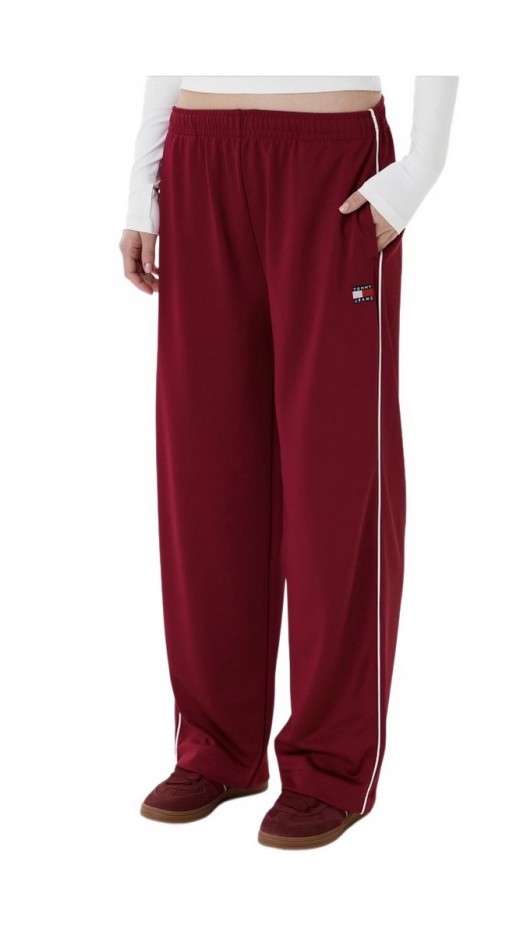 TOMMY JEANS  ARCHIVE TRACK PANT ΦΟΡΜΑ ΠΑΝΤΕΛΟΝΙ  ΓΥΝΑΙΚΕΙΟ BERRY