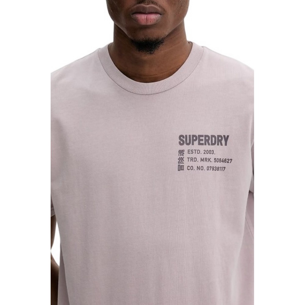 SUPERDRY D2 SDSW UTILITY SPORT GRAPHIC T-SHIRT ΜΠΛΟΥΖΑ ΑΝΔΡΙΚΗ CLOUD GREY