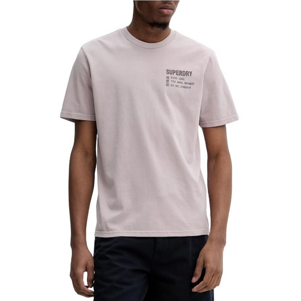 SUPERDRY D2 SDSW UTILITY SPORT GRAPHIC T-SHIRT ΜΠΛΟΥΖΑ ΑΝΔΡΙΚΗ CLOUD GREY