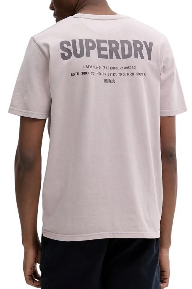 SUPERDRY D2 SDSW UTILITY SPORT GRAPHIC T-SHIRT ΜΠΛΟΥΖΑ ΑΝΔΡΙΚΗ CLOUD GREY