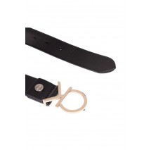 CALVIN KLEIN ADJ LOGO BELT 3.5CM ΖΩΝΗ ΓΥΝΑΙΚΕΙΑ BLACK/GOLD
