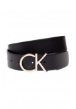 CALVIN KLEIN ADJ LOGO BELT 3.5CM ΖΩΝΗ ΓΥΝΑΙΚΕΙΑ BLACK/GOLD