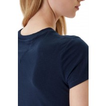 TOMMY JEANS SLIM LINEAR SS TEE EXT T-SHIRT ΜΠΛΟΥΖΑ ΓΥΝΑΙΚΕΙΑ NAVY