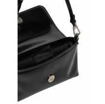 CALVIN KLEIN MUST DBL STRAP MINI BAG_SHINY ΤΣΑΝΤΑ ΓΥΝΑΙΚΕΙΑ BLACK
