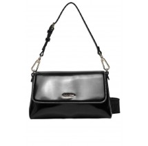 CALVIN KLEIN MUST DBL STRAP MINI BAG_SHINY ΤΣΑΝΤΑ ΓΥΝΑΙΚΕΙΑ BLACK