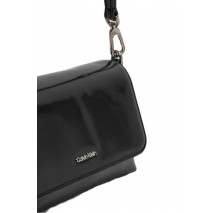 CALVIN KLEIN MUST DBL STRAP MINI BAG_SHINY ΤΣΑΝΤΑ ΓΥΝΑΙΚΕΙΑ BLACK