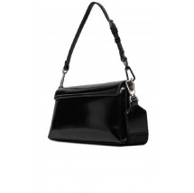 CALVIN KLEIN MUST DBL STRAP MINI BAG_SHINY ΤΣΑΝΤΑ ΓΥΝΑΙΚΕΙΑ BLACK