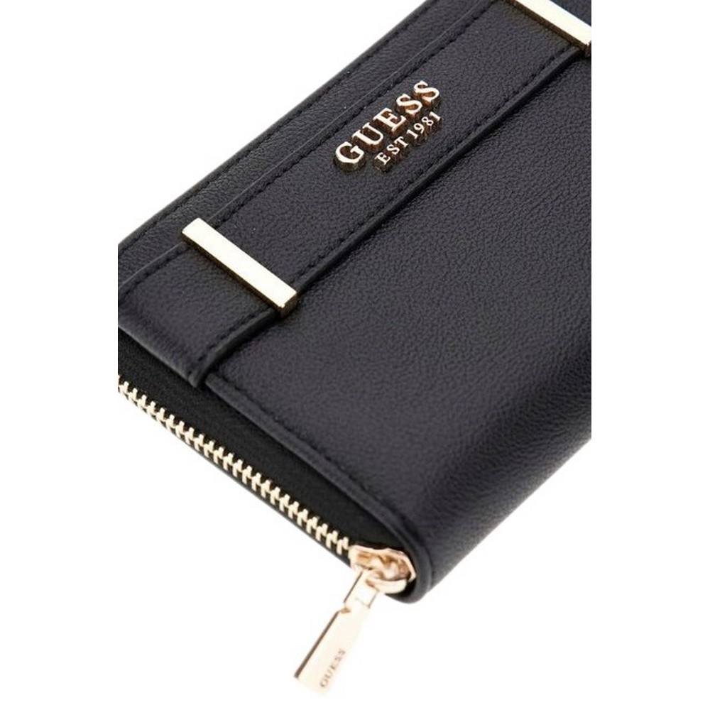 GUESS ANADELA SLG MEDIUM ZIP AROUND ΠΟΡΤΟΦΟΛΙ ΓΥΝΑΙΚΕΙΟ BLACK