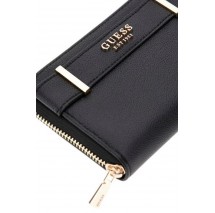 GUESS ANADELA SLG MEDIUM ZIP AROUND ΠΟΡΤΟΦΟΛΙ ΓΥΝΑΙΚΕΙΟ BLACK