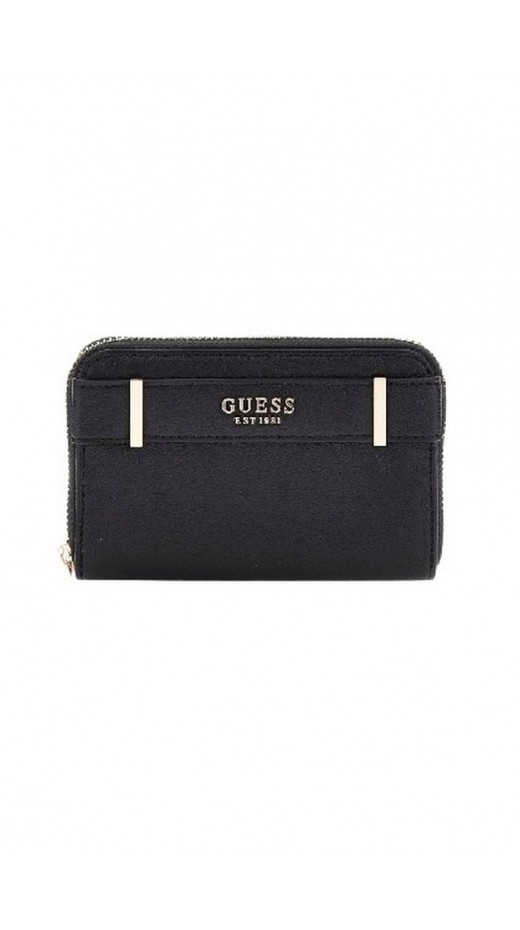 GUESS ANADELA SLG MEDIUM ZIP AROUND ΠΟΡΤΟΦΟΛΙ ΓΥΝΑΙΚΕΙΟ BLACK
