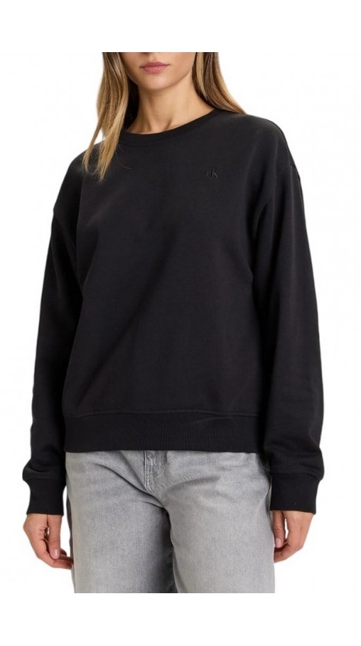 CALVIN KLEIN JEANS LS ARCHV LG FRNCH TR ΦΟΥΤΕΡ ΜΠΛΟΥΖΑ ΓΥΝΑΙΚΕΙΑ BLACK