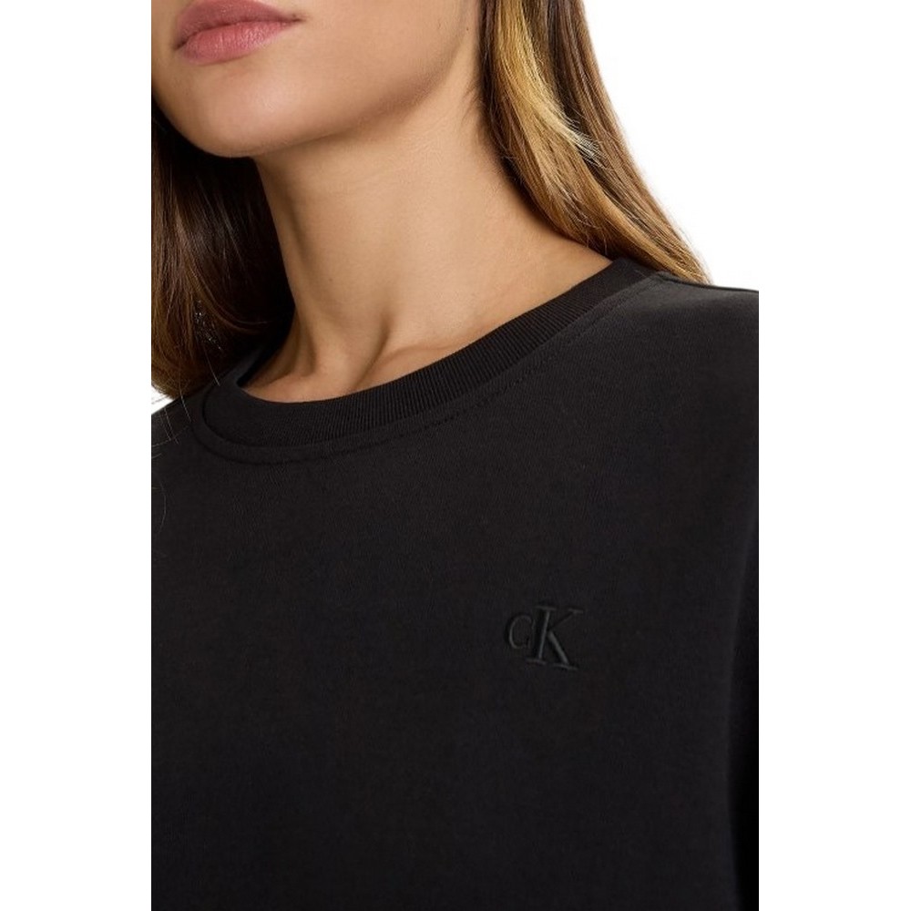 CALVIN KLEIN JEANS LS ARCHV LG FRNCH TR ΦΟΥΤΕΡ ΜΠΛΟΥΖΑ ΓΥΝΑΙΚΕΙΑ BLACK