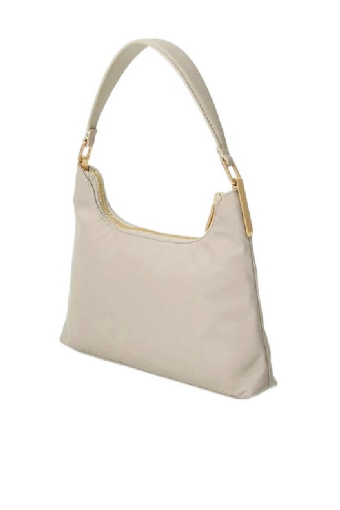 CALVIN KLEIN SATIN NYLON SMALL SHOULDER BAG ΤΣΑΝΤΑ ΓΥΝΑΙΚΕΙΑ BEIGE